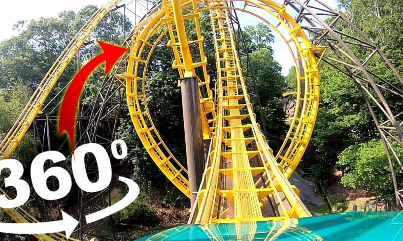 360 Video | Top 2 VR Roller Coaster 4K Virtual Reality (Busch Gardens)