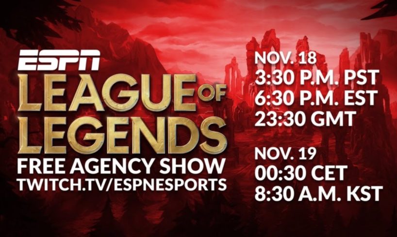 ESPN League of Legends Free Agency Show | ESPN Esports