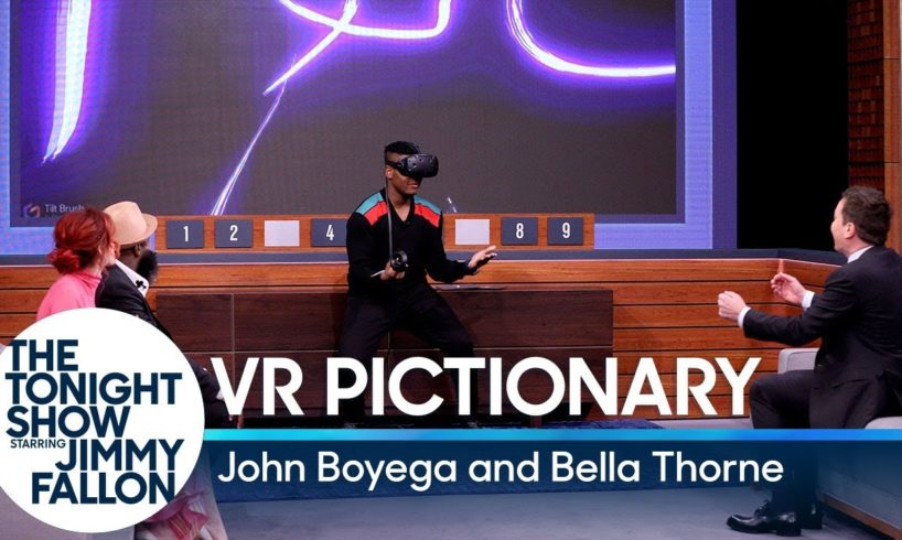 Virtual Reality Pictionary with John Boyega and Bella Thorne