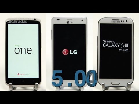 Galaxy S3 vs HTC One X vs LG 4X Quad-core Speed Test
