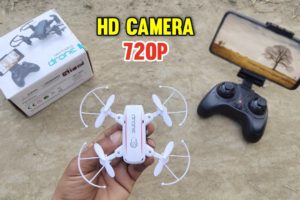 Mini Foldable WiFi HD Camera Drone/Quadcopter || मस्त कैमरा है || Unboxing & Testing
