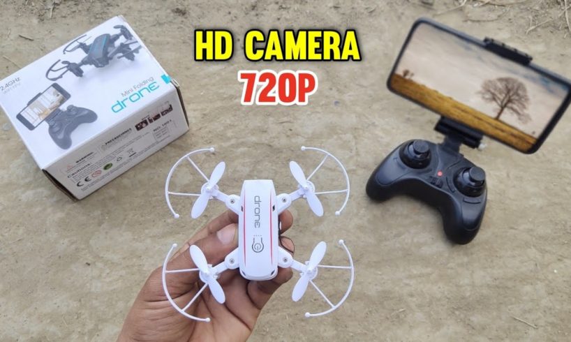 Mini Foldable WiFi HD Camera Drone/Quadcopter || मस्त कैमरा है || Unboxing & Testing
