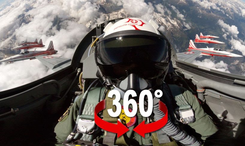 360° cockpit view | Fighter Jet | Patrouille Suisse | Virtual Reality