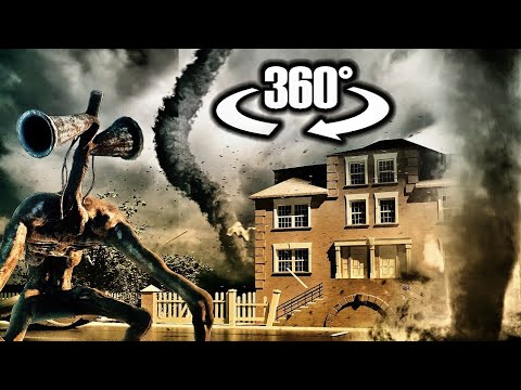 Tornado VR Experience vs Siren Head 360 VIDEO