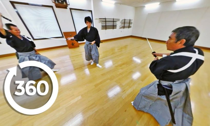 Professional Japanese Samurai Battle It Out In Virtual Reality (360 Video)