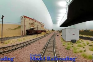 Virtual Reality Cab Ride on Big HO Scale Santa Fe Model Railroad that is Currently for Sale!