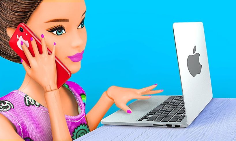 10 DIY Miniature Gadgets For Barbie / Clever Barbie Hacks And Crafts