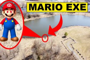 DRONE CATCHES MARIO.EXE ON CAMERA! | MARIO CAUGHT ON DRONE AT AN ABANDONED FIELD! (OMG)