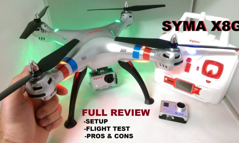 SYMA X8G Review - HD Quadcopter Camera Drone - [Setup - Flight Test - Pros & Cons]