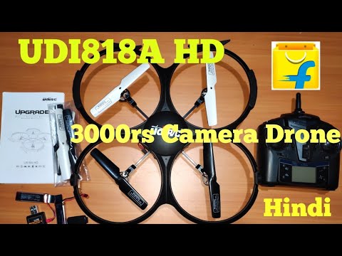 UDI RC U818A HD Camera Drone From Flipkart for 3000rs , Unboxing and flight test Quadcopter , INDIA