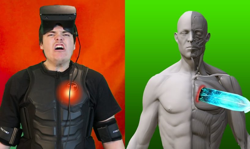 HOW MUCH PAIN CAN I FEEL IN VR? (Haptic Suit)