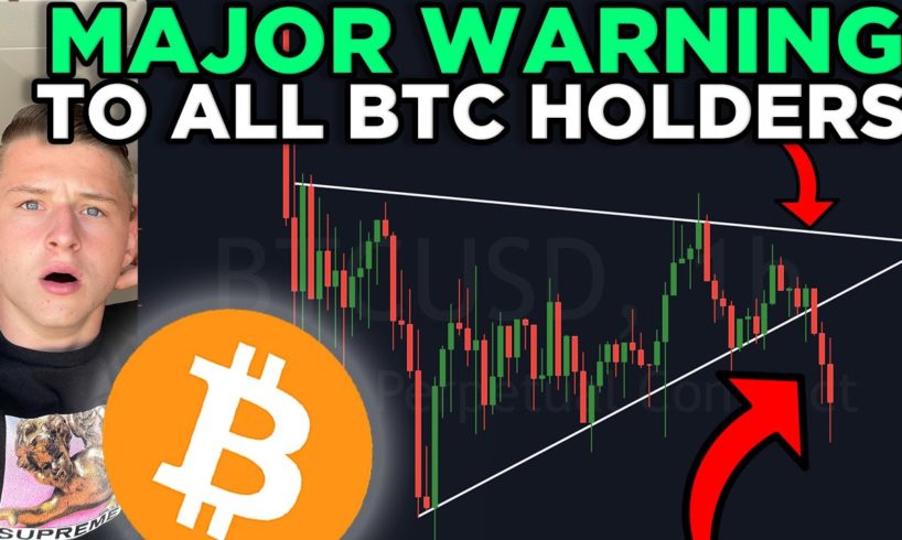 WARNING: BITCOIN IS IN EXTREME DANGER RIGHT NOW!!! + MY NEXT MAJOR SWING TRADE!!!