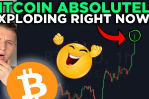 BITCOIN EXPLODING RIGHT NOW!!!!! MY LONG IS GOING NUTS!!!!!!