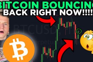 IMPORTANT: BITCOIN BOUNCING BACK!! IS THIS THE START OF THE NEXT LEG UP??