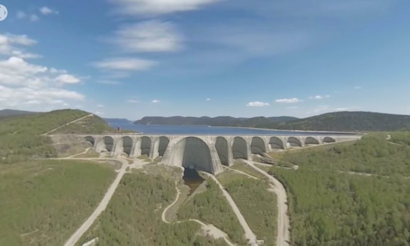 Virtual reality tour of a hydropower dam [360 video 4K]