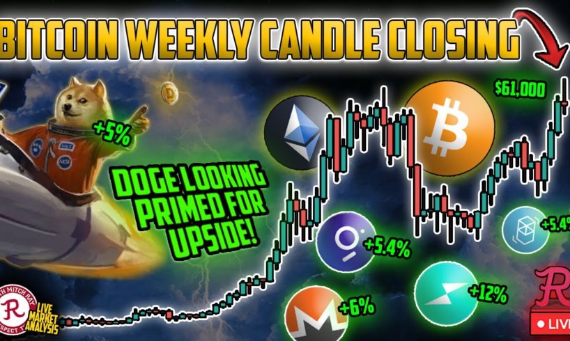 Bitcoin Live : BTC Weekly Candle Close. Highest EVER for ETH. DOGE PRIMED