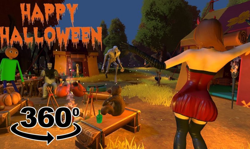 Halloween Dance Party 360 VR Video Film || Funny Horror Animation ||