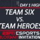 Team Six vs Team Heroes - Day 1 Highlights - VALORANT INVITATIONAL | ESPN Esports