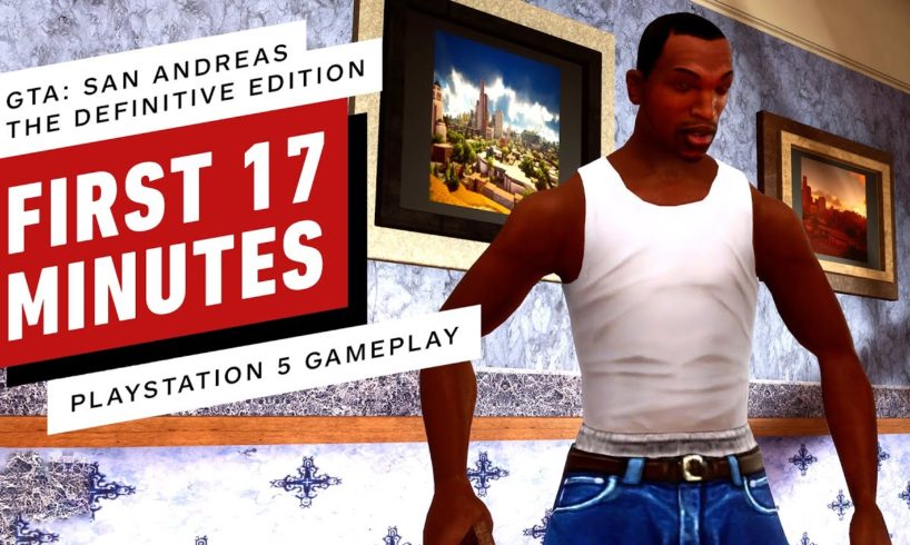 Grand Theft Auto San Andreas: Definitive Edition - First 17 Minutes of Gameplay on PS5 (4K)