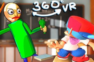 Baldi vs Boyfriend POV Friday Night Funkin' 360 VR Animation