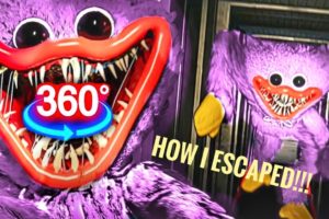 360° VR | How I ESCAPED Kissy Missy from Poppy Playtime Chapter 2 (SAD END)