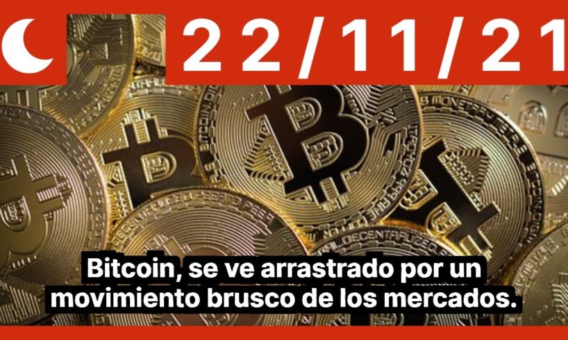 Bitcoin, se ve arrastrado por un movimiento brusco de los mercados.