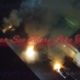 5 cars set on fire caught on drone camera