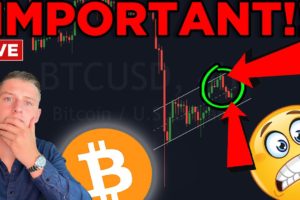 BITCOIN FALLING RIGHT NOW!!! RETESTING CRITICAL SUPPORT!!!
