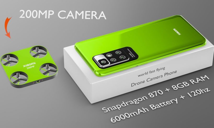 Xiaomi Flying Camera phone, 200MP | Worlds FIRST Flying Drone Camera Phone, 6000 mAh, 12GB Ram,512GB