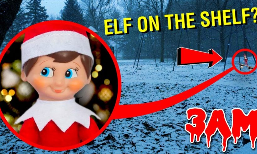 DRONE CATCHES ELF ON THE SHELF MOVING ON CAMERA AT HAUNTED PARK!! *ELF ON THE SHELF CAUGHT MOVING*