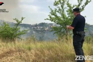 Drone Camera Catches Italian Arsonist In The Act