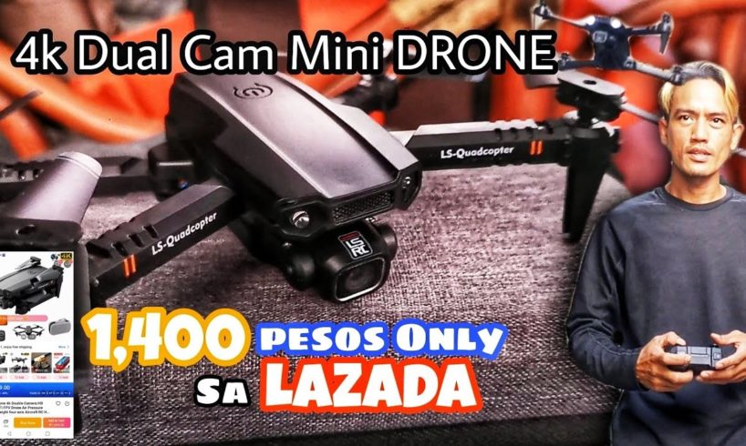 Murang Drone sa Lazada pwedeng pang blogs | 4K Double Camera HD XT6 WIFI FPV Drone | UNBOXING/TEST