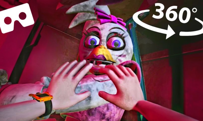 360° What If You Play Chica Cutscenes in VR! FNAF Security Breach Jumpscares Boss Fight