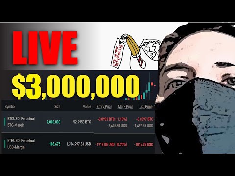 LIVE - $3,000,000 BITCOIN TRADE RELIEF RALLY LONGING THE TOP HIGH RISK