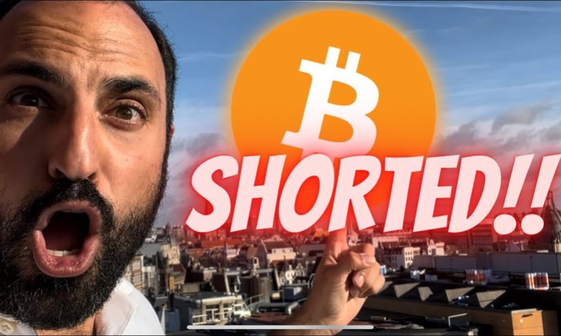 BITCOIN FREE FALL ABOUT TO HAPPEN!! I'M SHORTING!!!