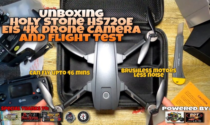 Unboxing Holy Stone HS720E EIS 4K Drone Camera || Test Flight