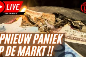 Opnieuw Paniek Op De Markt ! | Live Koers Update Bitcoin & Aandelen !