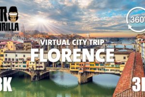 Florence Guided Tour in 360 VR - Virtual City Trip (8K Stereoscopic)