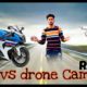 DJi Phntom4 Pro Plus Drone Camera V/S Yamaha R15 Drag Race ! Top End ! Highway Battle
