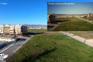 Drone camera comparison with gimbal and without #drone #gimbal #4k #gopro #fimi #x8 #2020