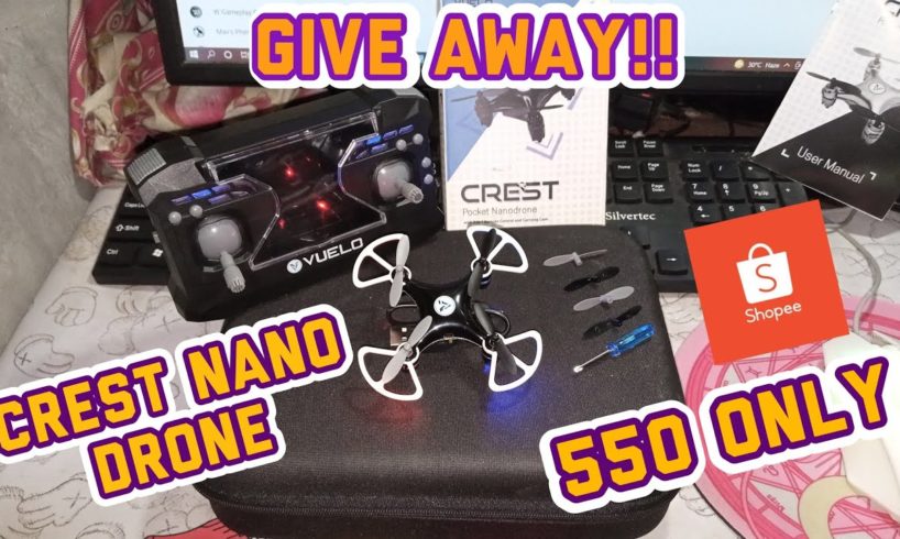 (GIVE AWAY) Unboxing Crest Nano Drone from Kimstore. 550php only!!