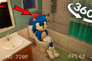 VR 360° SONIC stole my red PANTIES!/ Sonic in real life on camera