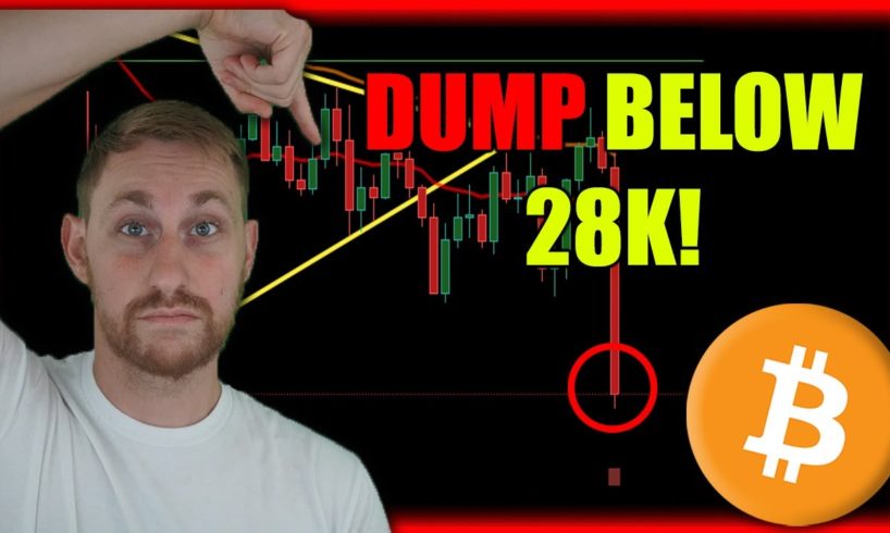 BITCOIN DUMPING BELOW 28K! (CRYPTO GETTING DESTROYED)