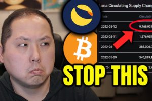 TERRA LUNA NEW PLAN TO STOP MASSIVE DILUTION | BITCOIN & MARKET UPDATE