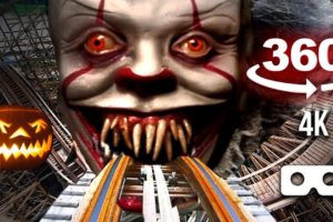 Horror 360 VR Roller Coaster with Pennywise, FNAF, Squid Game, Impostor, Siren Head!!!