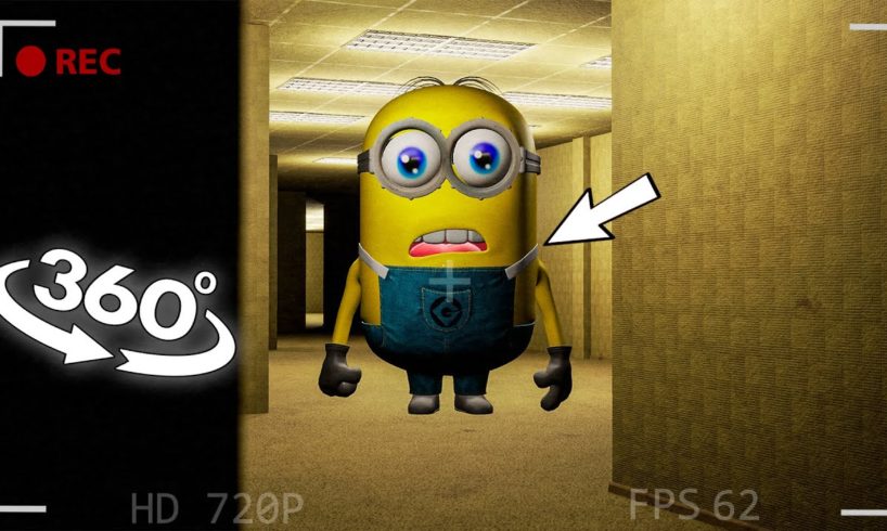 VR 360° MINION in Backrooms in real life! (secret banana)