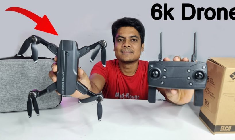 6k Drone Camera | ZD6 6K Drone Camera Unboxing Review | optimus 6k dual camera drone review 🔥🔥🔥