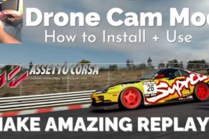 Assetto Corsa - Drone Camera Mod Guide - Install & Use - Make Amazing Replays! Links Below