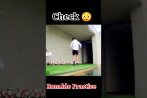 Ronaldo Practice Time | Hit Ball On Drone Camera #shorts #cr7 #ronaldo