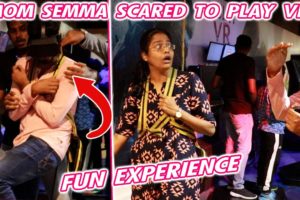 MOM SEMMA SCARED PLAYING IN VR REALITY GAMES || SEMMA FUN ||  Just Banana
